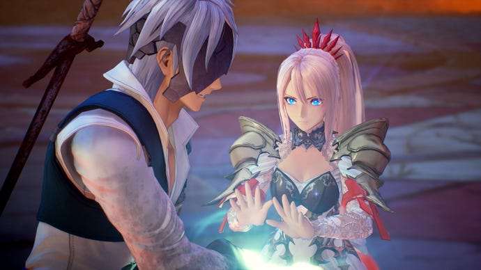 Alphen is healed by Shione in Tales Of Arise