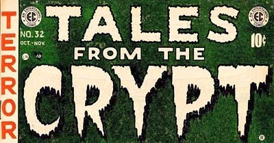 Tales from the Crypt logo on a green background