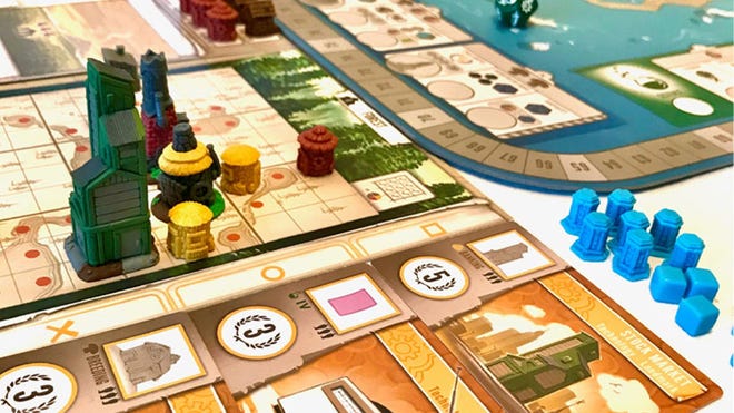Tapestry board game layout