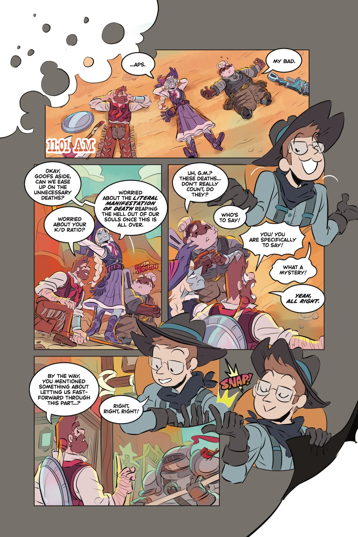 Time keeps on slipping in this exclusive preview of The Adventure Zone