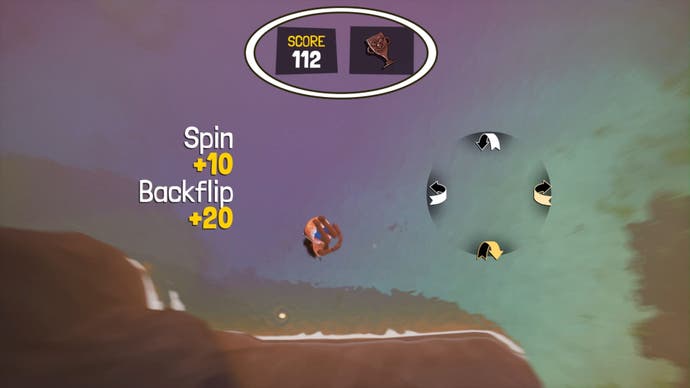tchia diving off of board for diving challenge