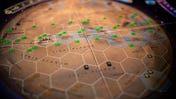 A close-up image of the board for Terraforming Mars