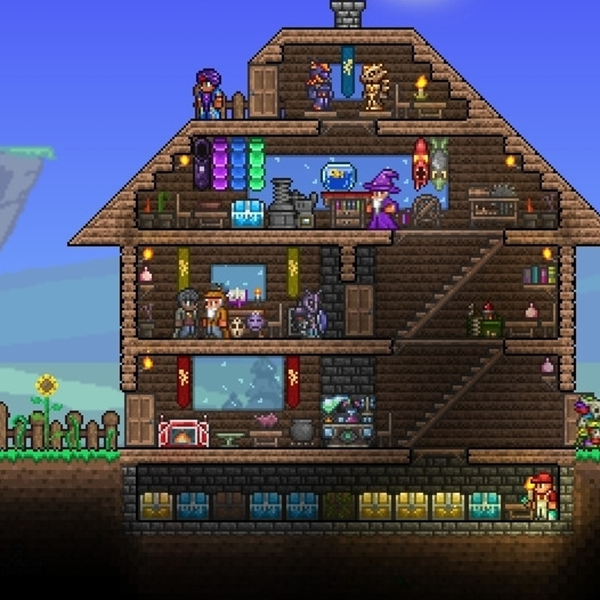 Terraria on Stadia Review: Pixel perfect building in a procedural sandbox