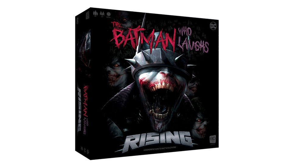 The Batman Who Laughs Rising board game artwork