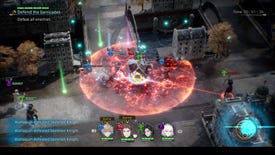 Tactical action in a The DioField Chronicle screenshot.