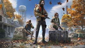 Some agents pose dramatically in the key art for The Division: Heartland.