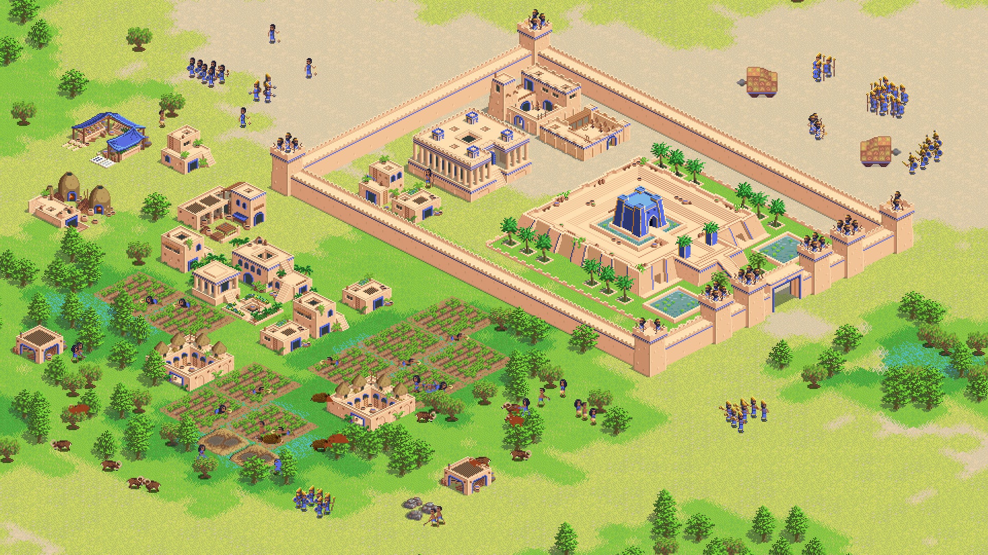 A city in The Fertile Crescent, an isometric RTS game
