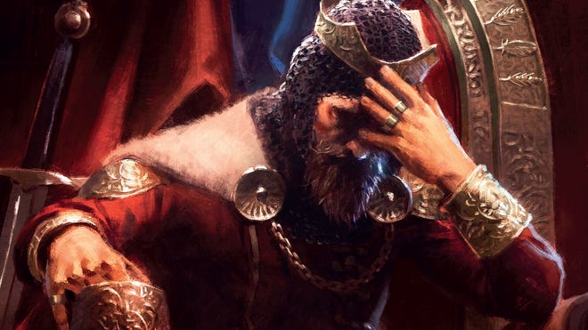 The King's Dilemma legacy board game box artwork