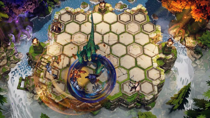 Fantastic units do battle on a hexagonal grid in The Last Flame