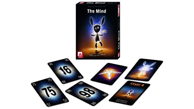 The Mind co-op board game box and cards