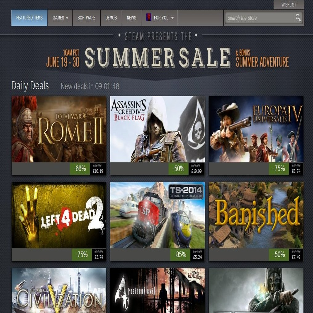 Steam Down: Store Is Having Server Problems For The Summer Sale