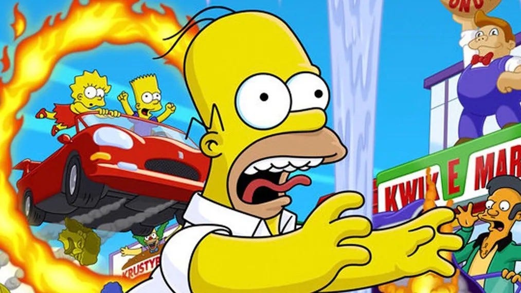 Simpsons Jump Rope The Simpsons: Hit & Run sequel had airships, devs remain unsure why it ...