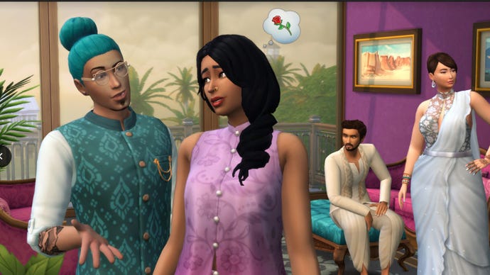 The Sims 4 clothing styles inspired by Mumbai, India's Fashion Street.
