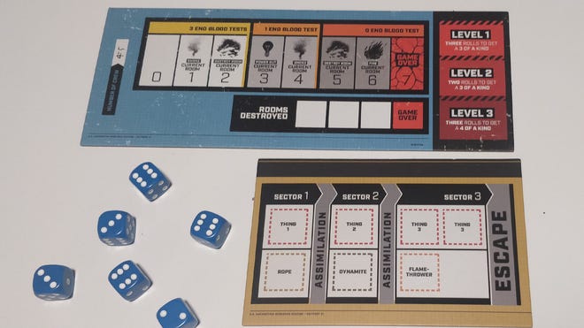 The Thing: Infection at Outpost 31 blood assimilation board