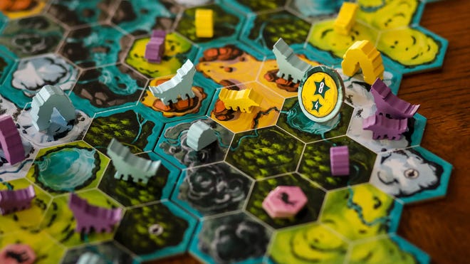 The Wolves board game table shot