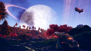 The player exploring in The Outer Worlds.