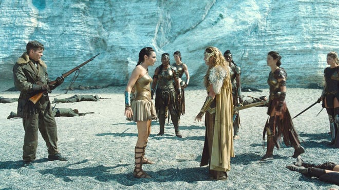 Diana speaks with Hippolyta on Themyscira