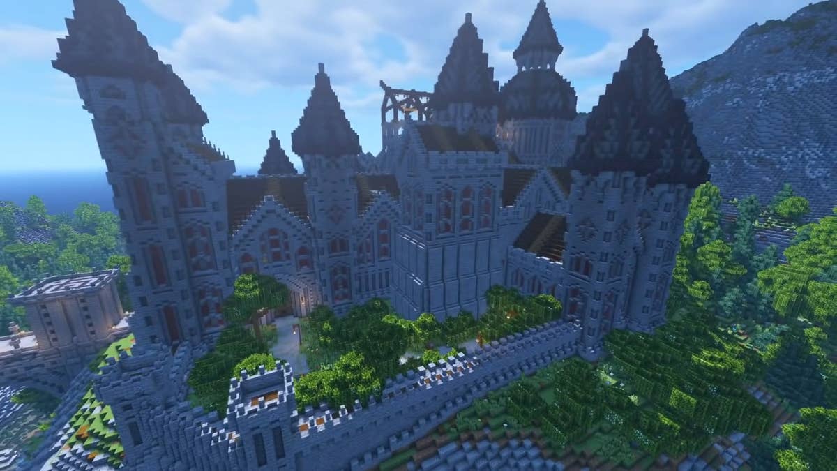 I built this castle on my minecraft survival world, do you guys have any  ideas how can I improve? :) : r/Minecraft