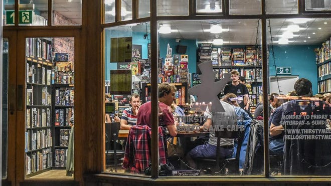 An image of the outside of Thirsty Meeples in Oxford