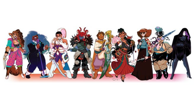 Thirsty Sword Lesbians RPG artwork characters