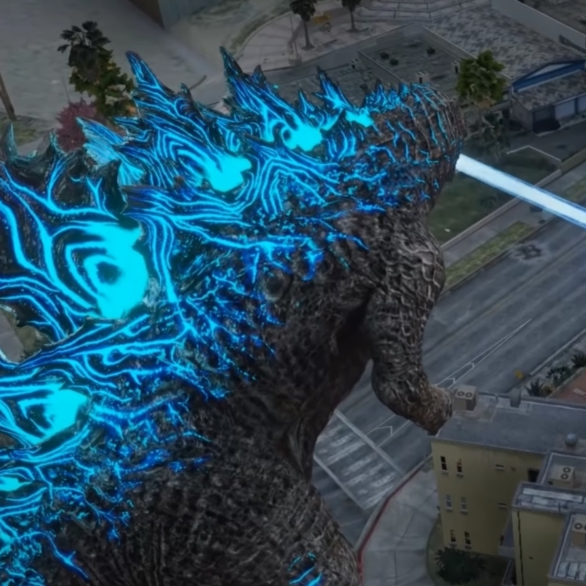 This new GTA 5 Godzilla mod lets you rampage with atomic breath