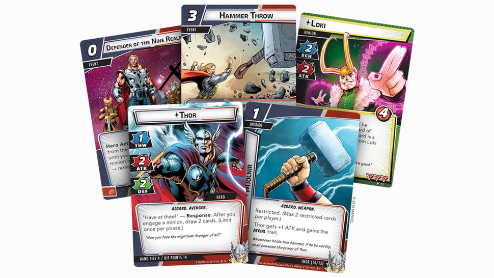 Thor Hero Pack Marvel Champions: The Card Game layout