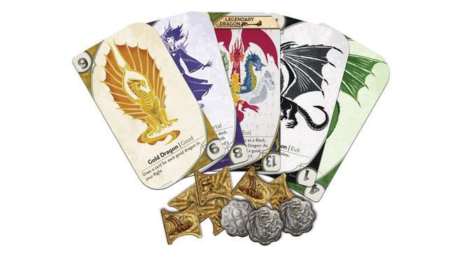 Three-Dragon Ante: Legendary Edition board game card fan