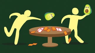 Throw Throw Burrito sequel adds aerial avocado to Exploding Kittens creators' dodgeball card game