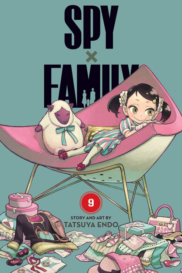 Illustrated cover of SpyxFamily vol 9