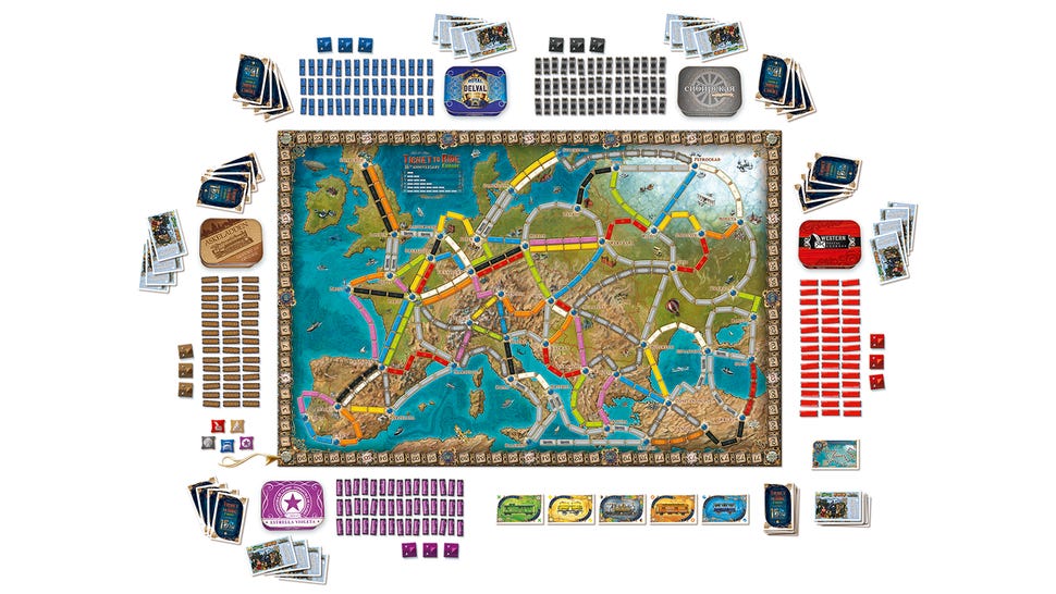 Ticket to Ride Europe: 15th Anniversary Edition layout 2