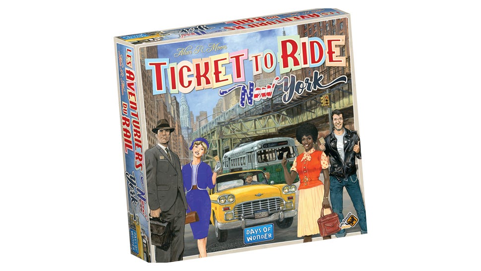 Ticket to Ride: New York family board game box