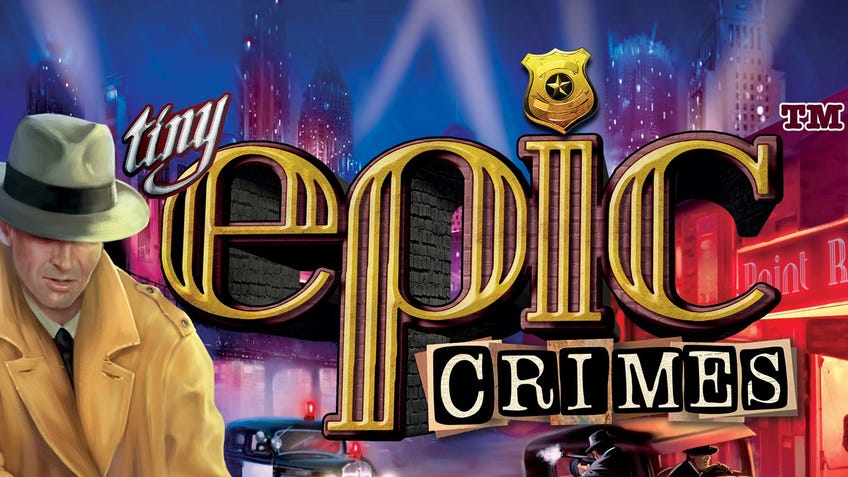 Cover image for Tiny Epic Crimes board game.
