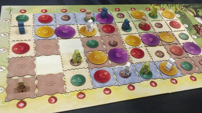 A layout image of the board for Tiwanaku.