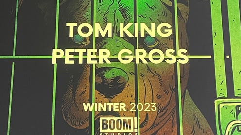 For the love of dogs (and tacos!), Tom King and Peter Gross are working on a big book for BOOM! Studios