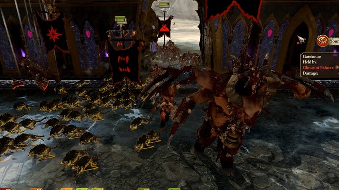 A large bull leads an army of Beastmen in Total War: Warhammer 2