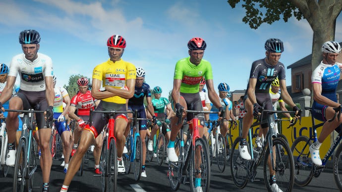 Lookalikes in the Tour de France 2022 video game.