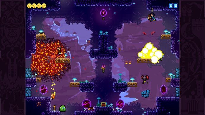 Players duke it out in Towerfall Ascension.