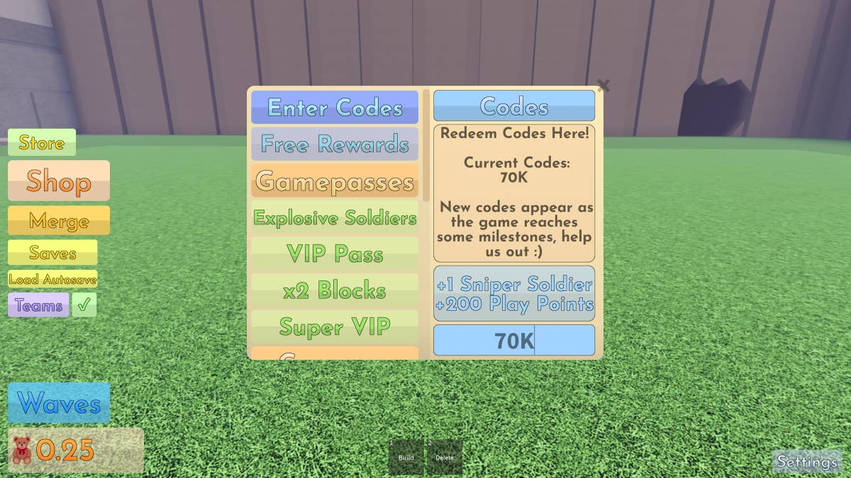 Toy SoldierZ Codes - Roblox - December 2023 