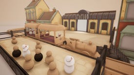 Image for Tracks - The Train Set Game challenges you to pick up tiny wooden commuters from your furniture