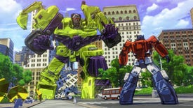 Optimus Prime faces a massive Decepticon in Transformers: Devastation