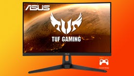 a photo of an asus tuf gaming vg27wq monitor, a 27-in 1440p 165Hz model