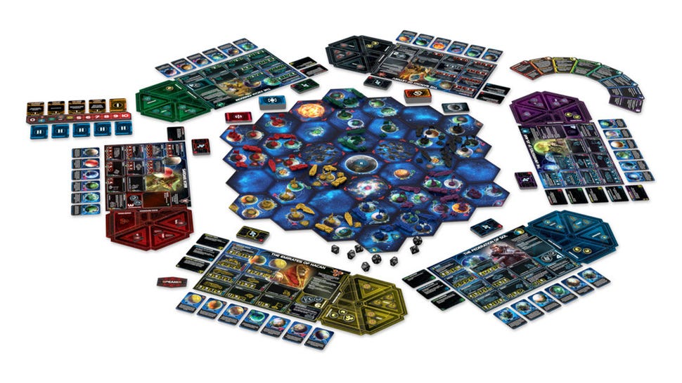 Twilight Imperium: Fourth Edition strategy board game gameplay layout