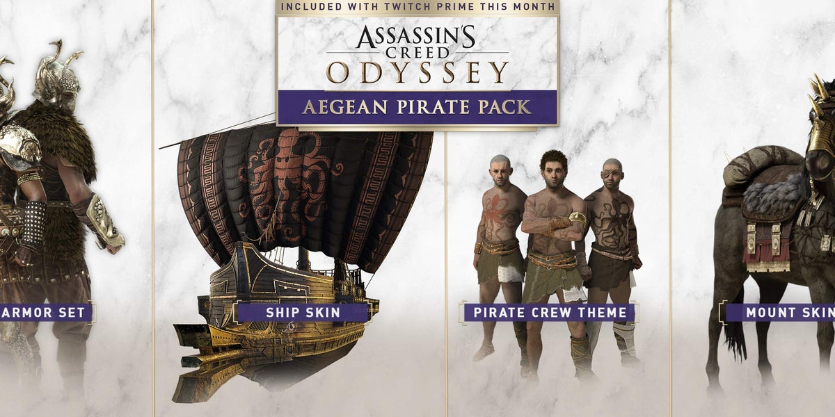Twitch Prime Assassin's Creed Odyssey loot features a pirate ship