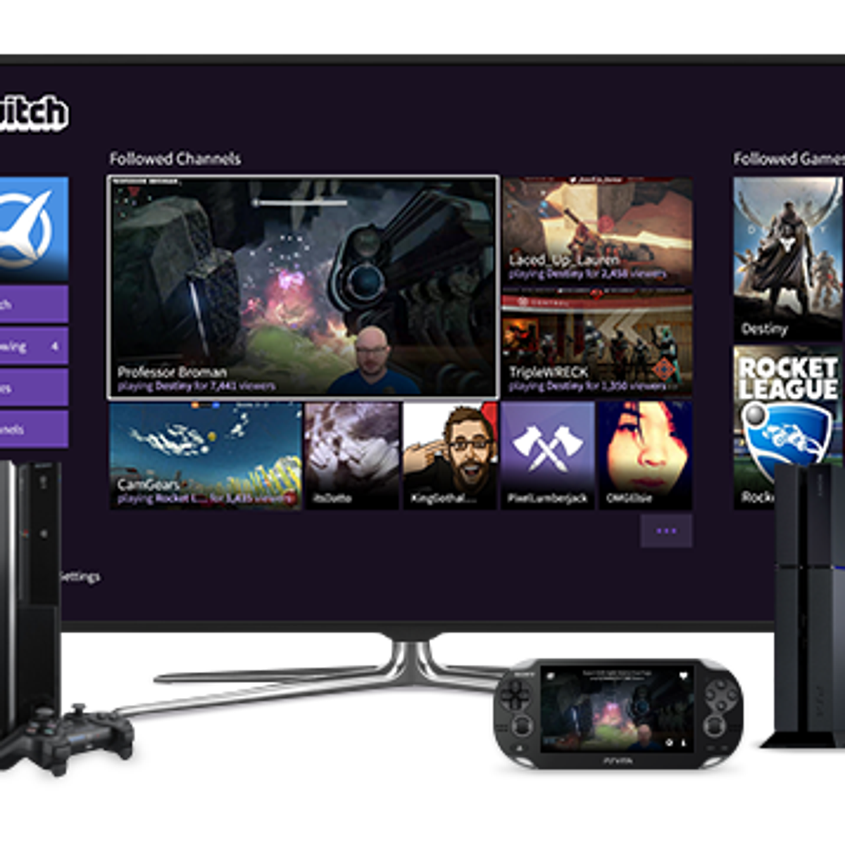 Full featured Twitch app arrives on PlayStation systems this fall