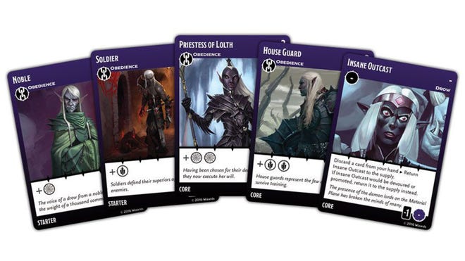 Tyrants of the Underdark board game card fan