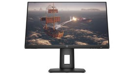 a photo of an hp x24ih 144hz 1080p 24-in gaming monitor