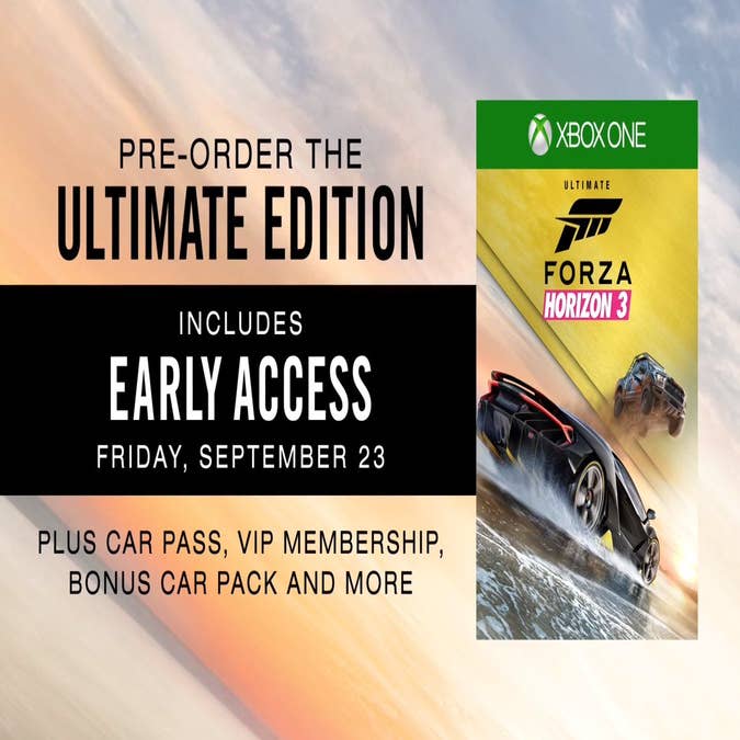 2016 Forza Horizon 3 Framed Print Ad/Poster PS4 Xbox One Lamborghini  Centenario
