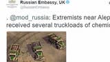 UK Russian Embassy tweets screenshot from Command & Conquer Generals