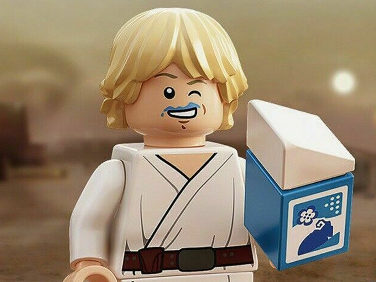Lego Star Wars target Blue Milk Luke minifigure |