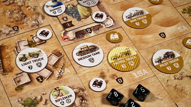Undaunted: North Africa board